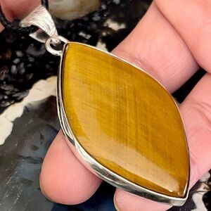 Tiger Eye Crystal Pendant 2 1/2”